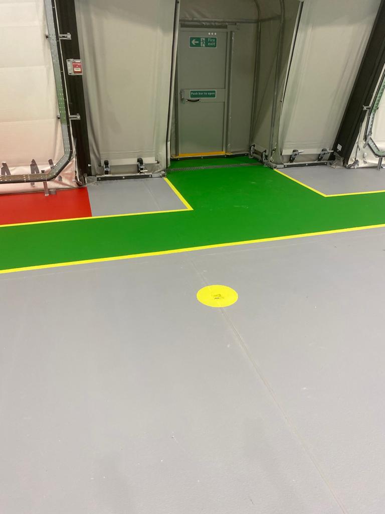 ESD Aircraft Hangar Floor Installation